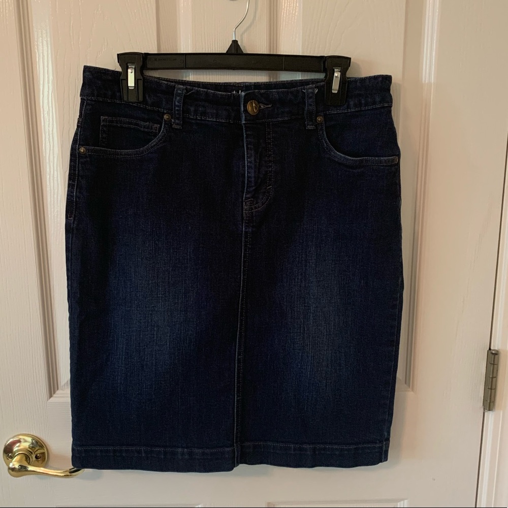 Style & Co Dark Denim Skirt